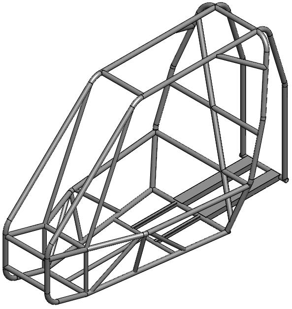 Figure 23: Isometric View of Updated Final Frame Design