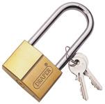 14 Heavy Duty Stainless Steel Padlocks with Shrouded Shackle Draper security rating: 5/10 Solid brass body with hardened steel shrouded shackle which prevents attack from bolt croppers etc Special