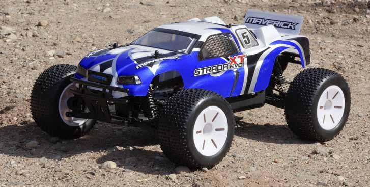 The Strada XT Evo The Strada XT Evo 4WD truggy delivers on track handling combined with the toughness of bigger truggy wheels to tackle more rough terrain.