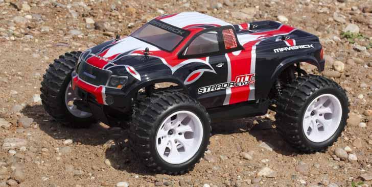 The Strada MT Evo S In addition to all the great features of the Strada MT EVO the Evo S version is adding brushless power to the Strada MT Monster Truck for more torque and speed.