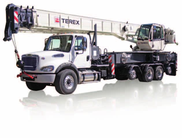 45T capacity class Boom Truck Crane Datasheet imperial Features 45 ton rated capacity @ 9 ft from center of rotation 129 ft maximum boom length 136 ft