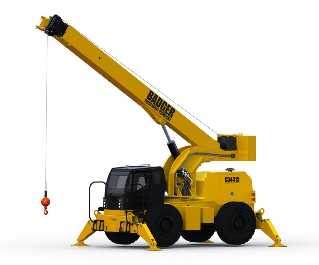 INDUSTRIAL / OIL & GAS / MINING CD4415 ROUGH TERRAIN CRANE PRELIMINARY SPECIFICATION GUIDE BIG JOB? SMALL SPACE? NO PROBLEM.