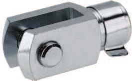 36 Electromechanical Cylinders EMC Mounting Elements Mounting Elements Female clevis ØC K L 1 B L C M K K L E E R C E C L ØD 1 Material: galvanized steel EMC Part number Dimensions (mm) Weight size B