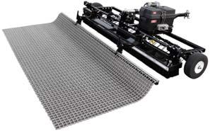 For those who prefer a steel drag mat. 84 wide x 36 Deep (covers wheel tracks).