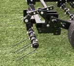 Easily mounts to end of tongue. MGWT-2020 Rear Wheel Tines Useful on infields, turf, gravel, etc.
