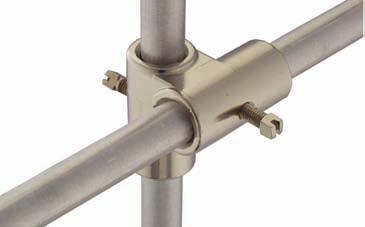 0 Rod End Connector Holds rods firmly at 90. Use when semi-permanent installations are required.