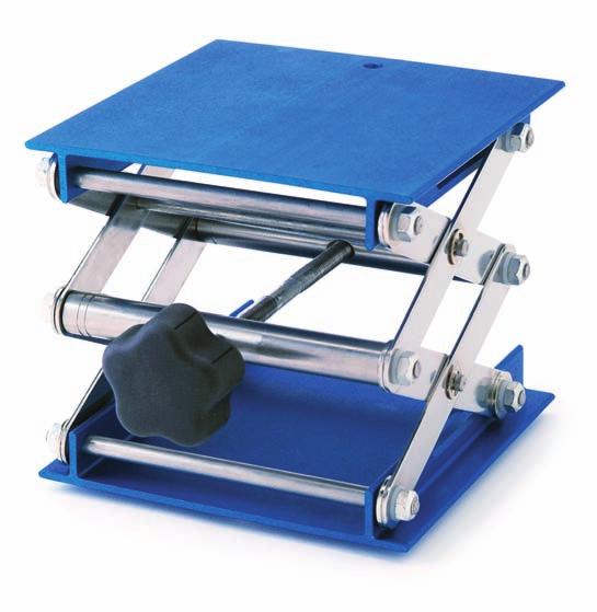 CLAMPS LAB-LIFTS Talboys Aluminum Lab-Lifts Exceptional stability and durability Aluminum construction Three convenient sizes Aluminum Lab-Lifts provide stable height adjustment for various items in
