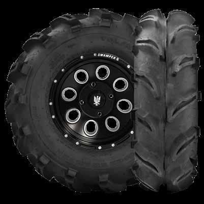 Interco Super Swamper Vampire Deep lugs give longer tread life with the 43/32nds of tread depth and unsurpassed forward, reverse and lateral traction.