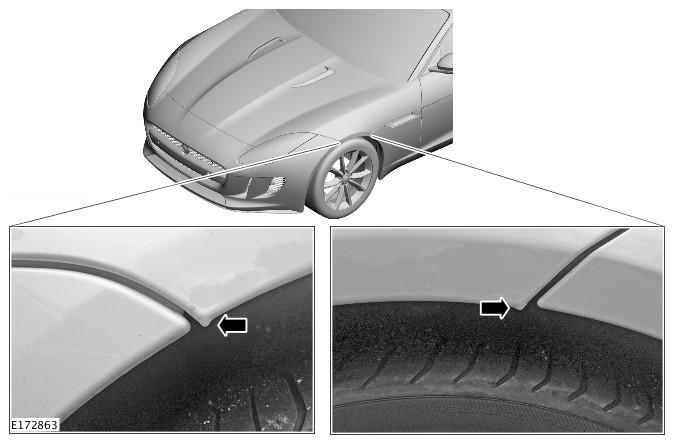 Page 8 of 28 Front Fender-to-Rocker Cover Alignment NOTE: Repeat this procedure on both sides of the vehicle if required. 9.