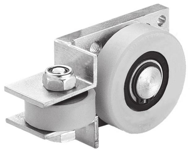 Polyamide Combined Bearings Part No: PA 6250 AP (use with Profile W-0 or W-M) Wt.: 0.