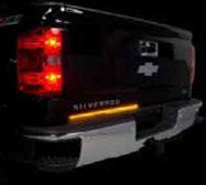 LIGHT UP YOUR TAILGATE BRILLIANTLY COMMUNICATE YOUR BRAKING, REVERSING AND TURNING MANEUVERS WITH A BLADE LED TAILGATE LIGHT BAR BY PUTCO Form and function blend perfectly in the Blade LED Tailgate