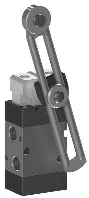 US321 MYR53 3/2 1/8 NPT roller lever with adjustable shaft - spring