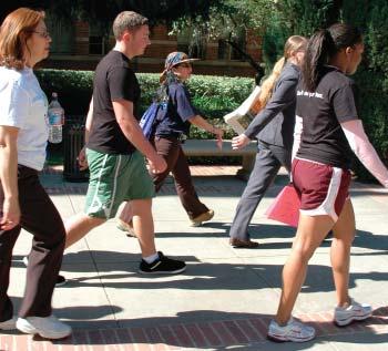 On Foot In the 2008 Spring Student Transportation Survey, 7,935 of the respondents - or roughly 30% - reported that they walked to campus.