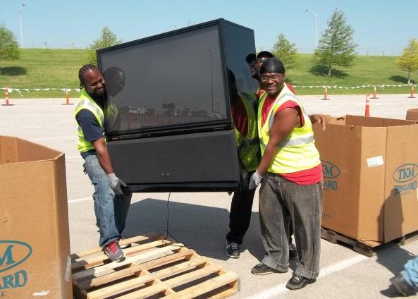 Waste Management in the Community 13 Electronic Recycling Days are a great way to keep valuable resources out of the landfill Jesus Camp Cleanup WM provided one free haul for a 30-yard roll off Home