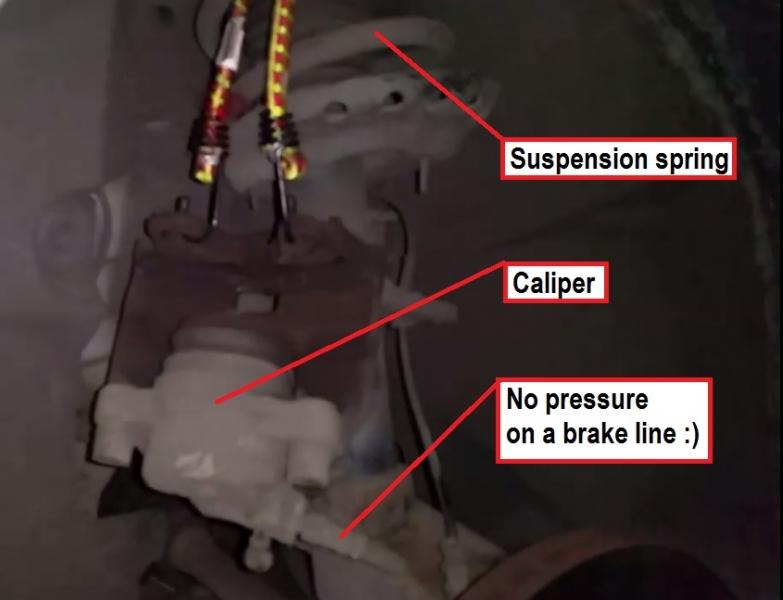 Image 5 - Brake caliper attached