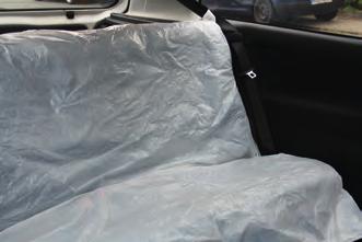 1 Single-use dual-seat cover Wheel bolt bag Steering wheel protective cover 2 For covering the rear seats