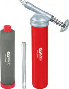 plated pump handle 300 ml capacity Ergonomic construction Red lacquer 980.