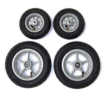 1" Pneumatic wheels Item code (surcharge)