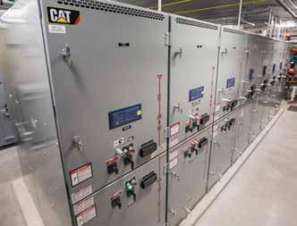 SCALABILITY Cat switchgear and controls are designed to integrate with on-package, microprocessor-based Cat engine