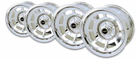 Sold in a Set of four. Add lug nuts and your choice of center caps (sold separately) for a stock-like look only better! 24198 76-82 Chrome Aluminum Wheels - set of 4.