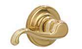 FINISHES Merano 2-5/8" 123 mm See page 25 for Finish Samples Shown with Champagne Lever FRENCH DOOR ESCUTCHEON As a decorative option, French door escutcheons can be added to any F/FA-Series knob or