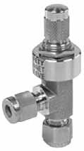 Three valve versions are available depending on required working pressure, flow rate and accuracy. The valve is supplied as straight or angle.