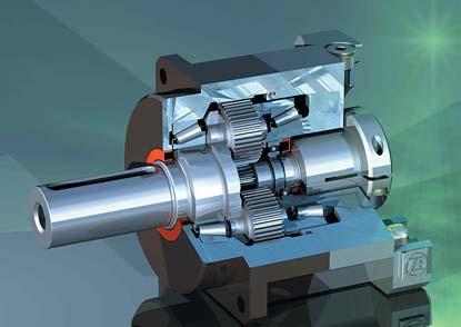 Right angle gearboxes The ZF Servoplan bevel gear system of the range has been designed for highly dynamic servodrives. The newly developed hypoid gearing allows for high transmission ratios.