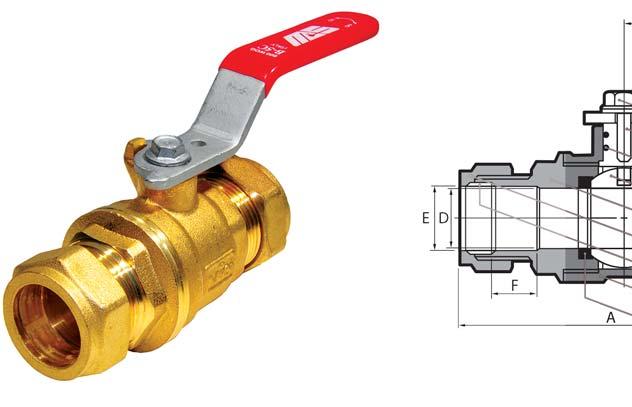 B-5C B Series Compression End Forged Brass Ball Valves 5.