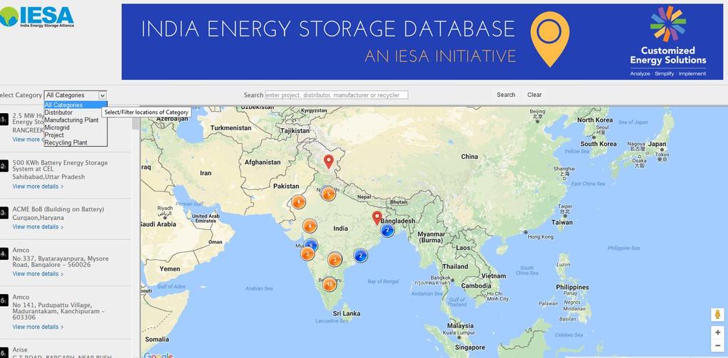 India Energy Storage