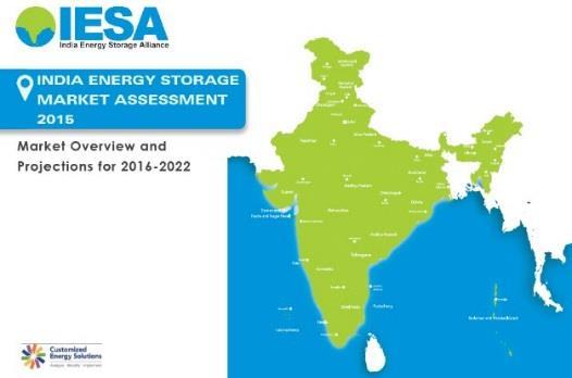IESA Industry Reports ESA India Energy Storage Market Overview Report 2016-22 IESA has compiled the