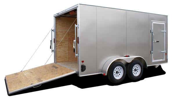 7-WIDE STANDARD CARGO 06 EZEC7x16 EZEC7x14 Rear Barn Doors Extra Height Wall Switch for Dome Light(s) V-Nose Construction (V = 36 ) Add Slope in V-Nose 6 1 Standard Interior Height LED Exterior