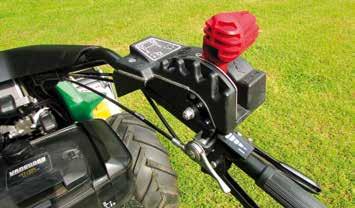 municipalities. The "EasyRider" direction control by rotating knob, motorcyclist type, allows the operator to control the direction holding the handlebar with the right hand.