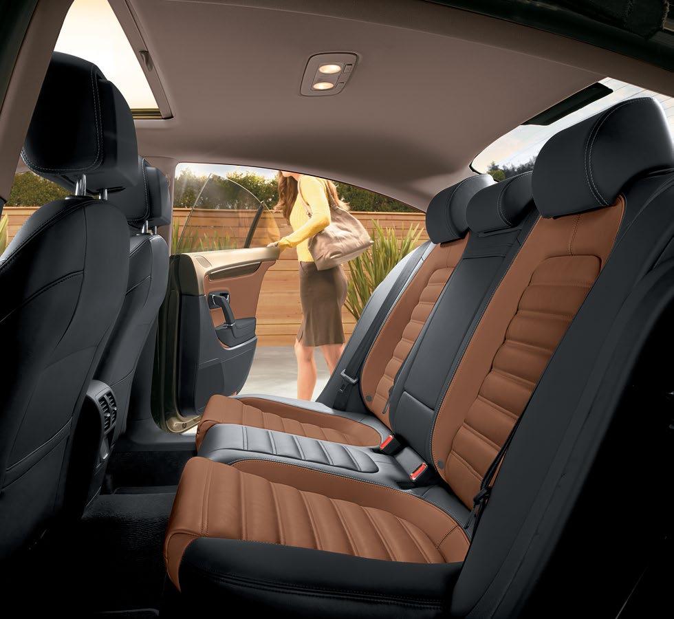 Driver s side glovebox V-Tex leatherette seating surfaces Leather seating surfaces* Heated front seats 12-way power-adjustable front