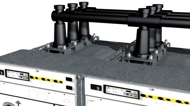 200 or 600 mm View of the busbars LV cabinet 200 mm on an FBX-E (C Function) Example of an FBX-E in