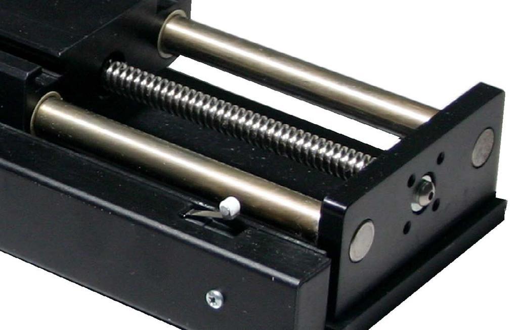 Backlash The drive nut offered is a pre-loaded, zero backlash nut offering zero backlash operation that automatically adjusts for wear to ensure zero backlash for the life of the positioning table.