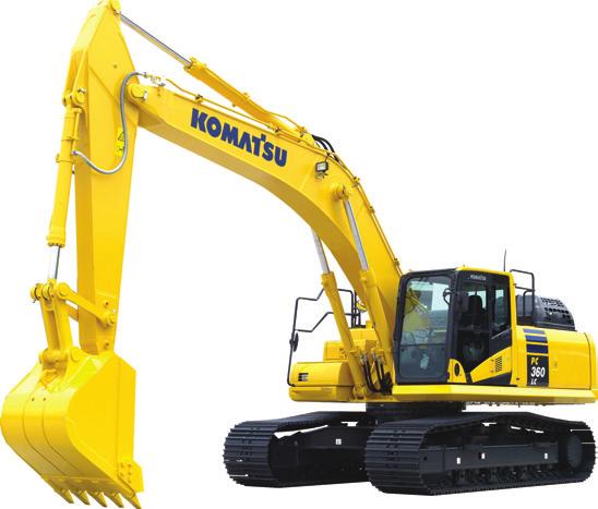 PC360LC-11 GREATER PERFORMANCE & FASTER CYCLE TIMES Komatsu's Closed-center Load Sensing System (CLSS) provides quick response and smooth operation to maximize productivity.