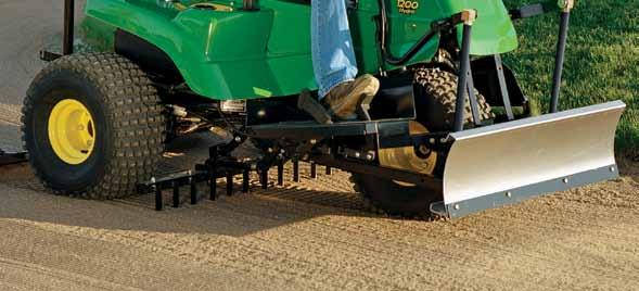 finish Optional mid-mount cultivator attaches easily and is hydraulically controlled for easy operation