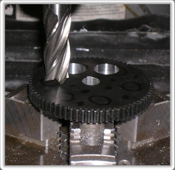 In addition to machining the gears, all of our shafts required machining processes to cut them to length and diameter.
