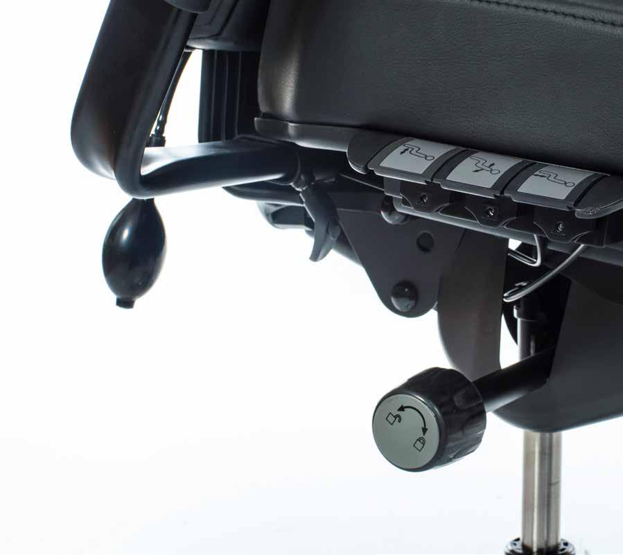 Designed for 24/7 Performance Fully adjustable for seat height, back rake angle, back height, seat slide and lumbar