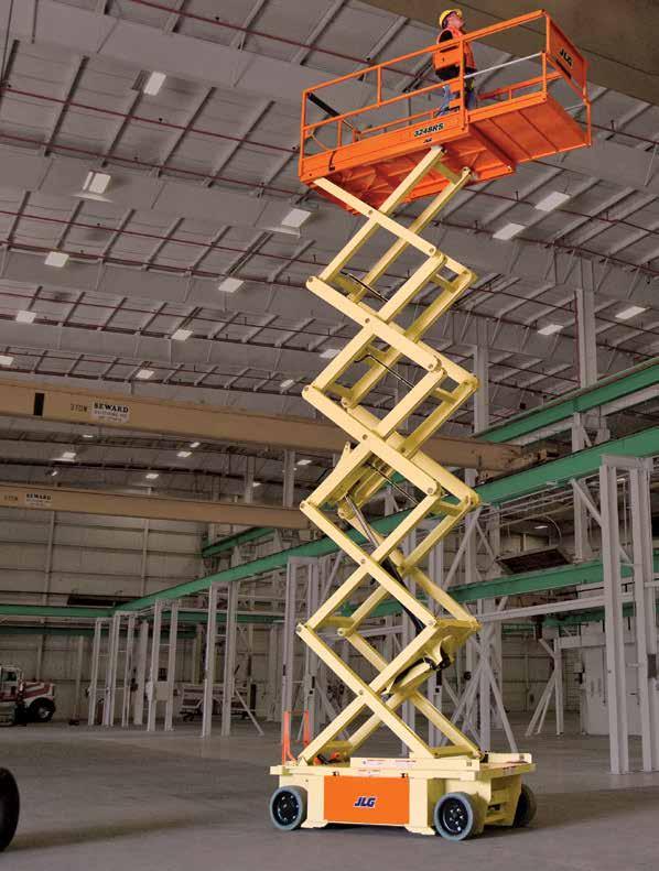 JLG RS Series ELECTRIC SCISSOR LIFTS RAISING YOUR UPTIME From commercial construction to hospitals, schools and