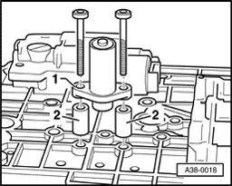 Page 37 of 44 38-37 - Unbolt Sensor for transmission RPM -1- at valve body.