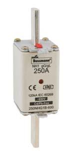 690Vac class gg/gl - 2 to 800 amps - sizes 000 to 4 Part numbers - sizes 000 to 4 Size 000 00 1 2 3 4* 2 voltage (Vac) gg/gl dual indicator Voltage conducting Pack quantity 2NHG000B-690 3 4