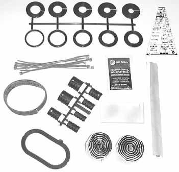 A J A B I G B H E F 3M ouble able Entry Port EAM 27 MM loose parts A. Washers sets (4 sets) B. able Ties. Sheath scuff.