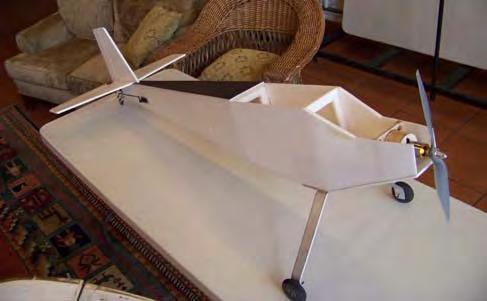 On both planes, the front wing contained flaps and the elevators, while the rear wing contained flaps and