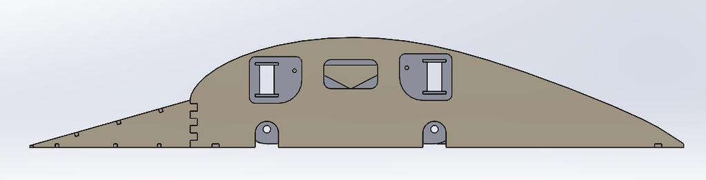 Spar interfaces Bolt holes to interface with fuselage Side View of Wingbox 1 x0.