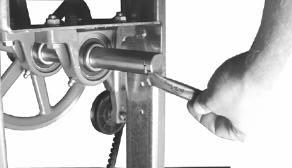 Once the Sheaves are aligned, Insert the key provided with the Motor to lock the Sheave in place, and torque the Set Screw to 150-165