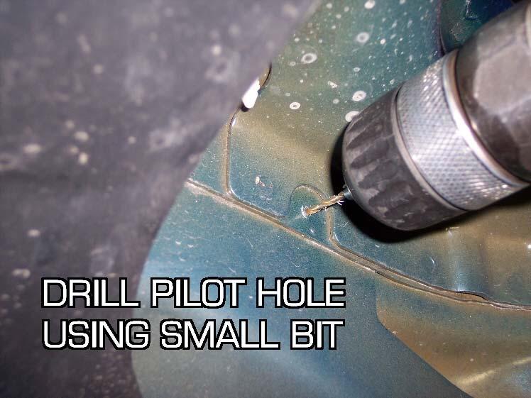 Then drill the hole out with