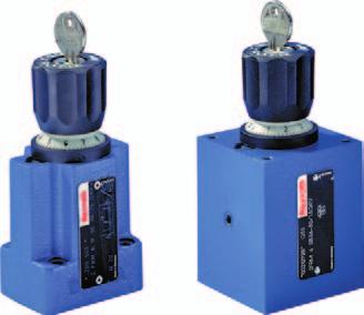 74 GoTo Europe On/off valves Flow control valves 2-way flow control valves 2FRM Size 6 Component series 3X Maximum operating pressure 315 bar Maximum flow 32 l/min For subplate mounting Porting