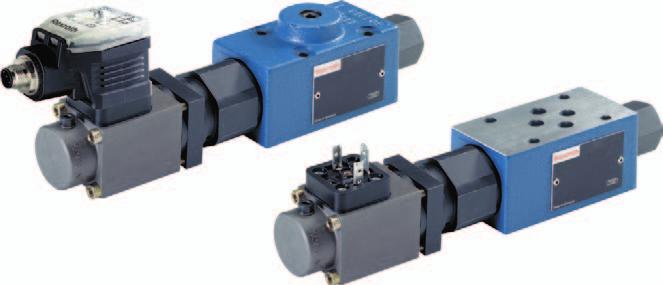 Proportional pressure valves Proportional servo valves GoTo Europe 87 Proportional pressure reducing valves, pilot operated DRE(E) and ZDRE(E) Size 6 Component series 1X Maximum operating pressure