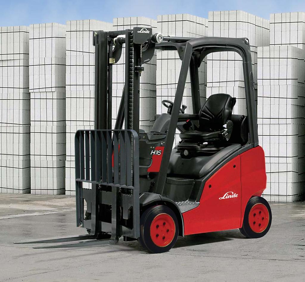 LPG Forklift Trucks, 5, and 5 lb H16CT, H18CT, H2CT, and H2CT-6 SERIES 91 Safety Linde ProtectorFrame: The overhead guard and its supporting frame